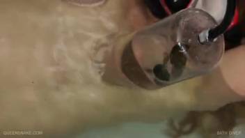 Alluring leeches slither into her ideal pussy